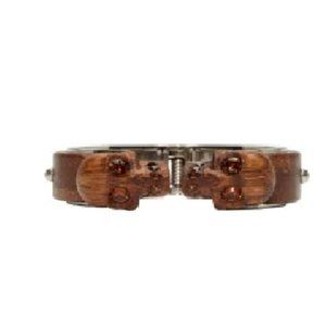 Alexander McQueen Wooden Skull Bracelet